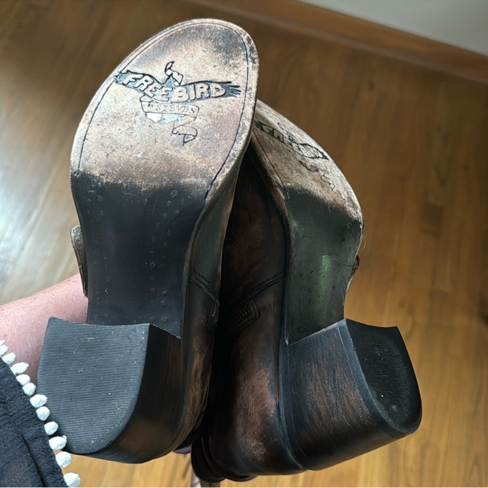 Freebird Distressed Brown Lace-Up Boots - Picture 12 of 16